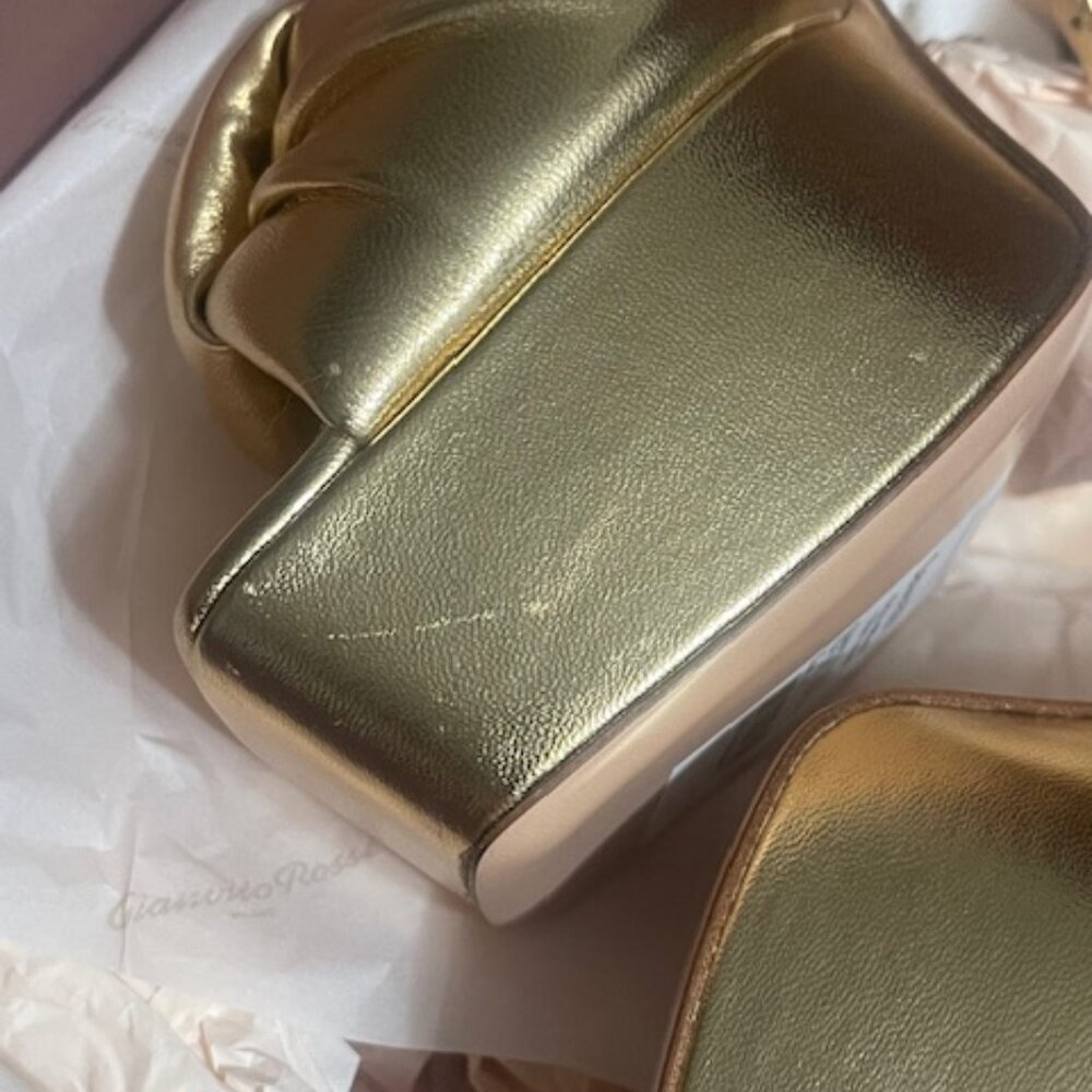 Gianvito Rossi Amour Nappa Silk Mekong Milano - Picture 3 of 5